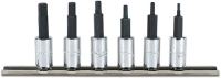 Stanley Proto 1/4" Drive Metric Hex Bit Set, 6-Piece Set - New