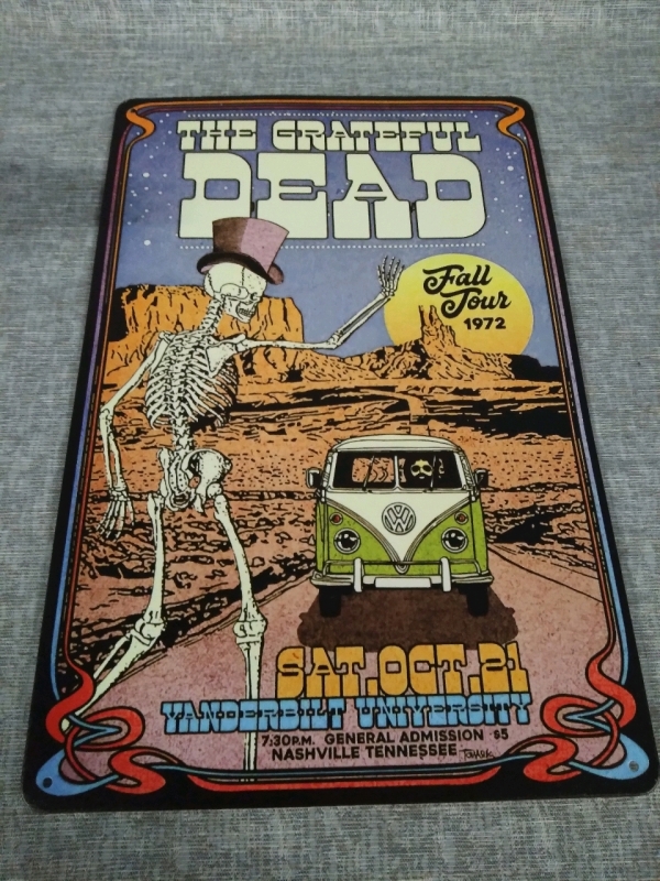 New "The Grateful Dead" Metal Tin Sign 12x8"