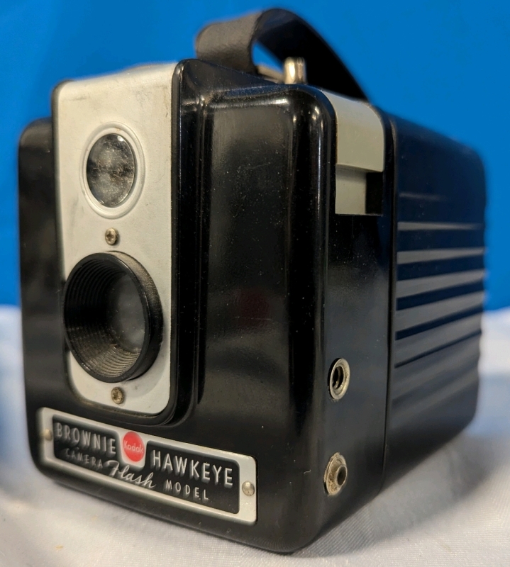 Vintage Brownie Hawkeye Camera. 4" Long. Shutter Clicks when Button Pressed.