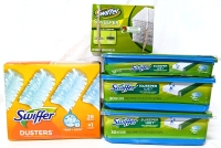 New & Not SWIFFER Dusters Dusting Kit, Dry Sweeper Refills and Wet Cloths