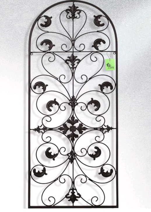 New | Metal Wall Decor/Victorian Style Steel Hanging Art With Arch Design For Indoor & Outdoor Use | ( 45.9cm x 9.5cm x 107cm * Retails For 115.52 *