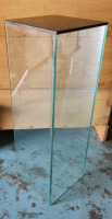 Heavy Glass Plant/Display Stand - 12"x12"x36"