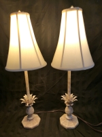 Pair of Table Lamps - Pineapples 30" Tall Working