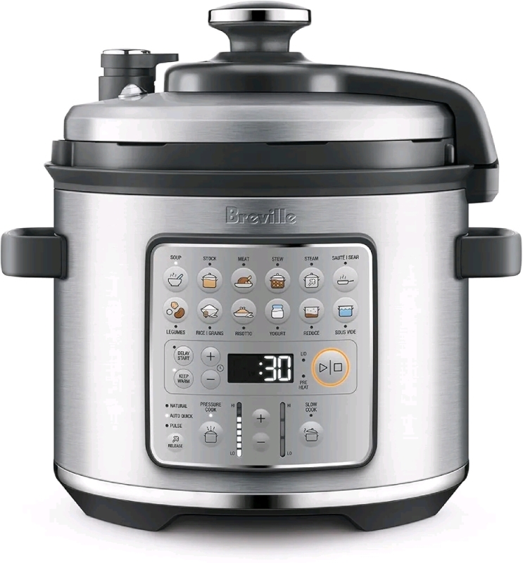 New Breville the Fast Slow GO Multi-Cooker with 14 Settings, BPR680BSS, Brushed Stainless Steel Retails for $329