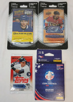 2021 - 2022 Upper Deck NHL Hockey Trading Card Packs , Sealed . 2023 Topps Ser.2 MLB Baseball Trading Card Pack , Sealed & 2024 Panini Copa America Soccer Pack , Sealed