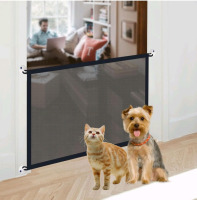 New | Magic Dog Gate 28" x 43"| Stretchy Saftey Dog Gates for Doorways