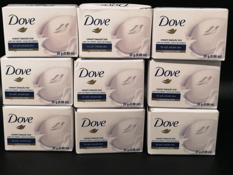 9 New Travel Dove Creamy Beauty Bars - 25g