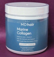 New MD HAIR Marine Collagen • Unflavoured and Sugar-Free Dietary Supplement | 163.2g | Retails for Over $60!