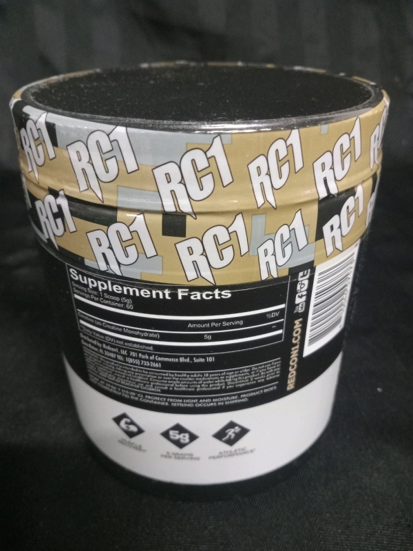 New Redcon RC1 Basic Training Creatine Monohydrate 5g Per Serving 60 Servings Per Container