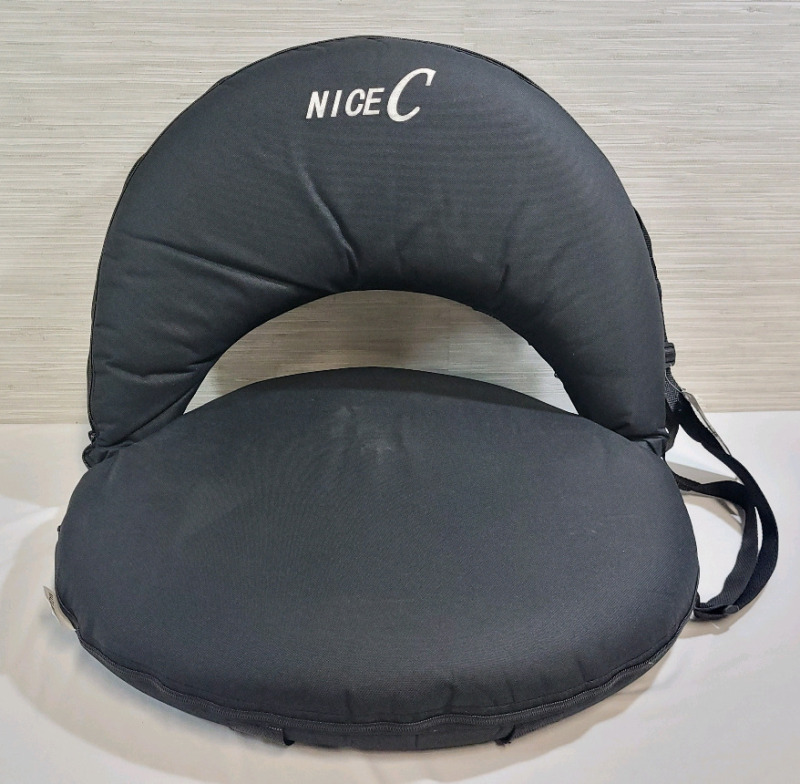 New - Nice C Stadium Seat with Folding/Adjustable Back . See Photos for measurements . Small scuff mark from shipping on Seat. Retail $80