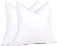 New - Home Basic Euro Karate Chop Shape Pillow Set , 26"×26" , Set of 2 . White .