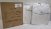 New - Home Basic Euro Karate Chop Shape Pillow Set , 26"×26" , Set of 2 . White . - 2