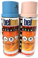 New Belton Molotow Premium Reference Street-Art Colors | QUARTZ SAND & LIGHT BLUE | 400ml ea