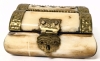Vintage Camel Bone Trinket Box | 3" x 2.5" x 1.5" Tall - 2