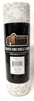 New Gorilla Grip | Drawer and Shelf Liner Smooth Drawer Liner | Floral Grey | 12" x 20"