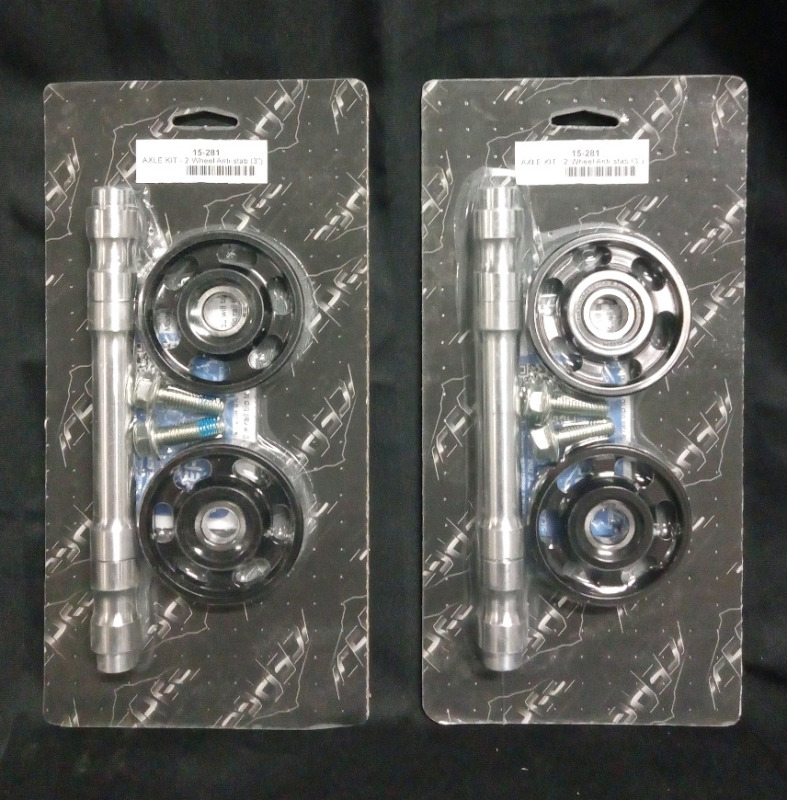 New IceAge Snowmobile Axle Kit 2 Wheel Anti Stab 3" 15-281 Set of 2 Factory Sealed Packages. Retail $164.99 per package $330 total value!