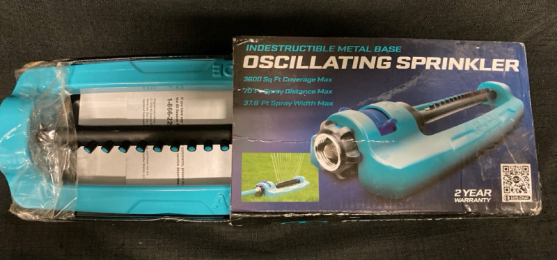 New Indestructible Metal Base Oscillating Sprinkler