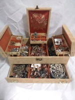 Vintage Jewelry lot in Case