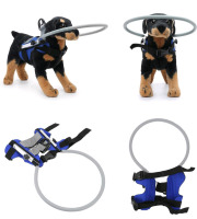 New | Size Medium Blue Adjustable Dog Harness Guiding Halo | For Blind Dog Saftey