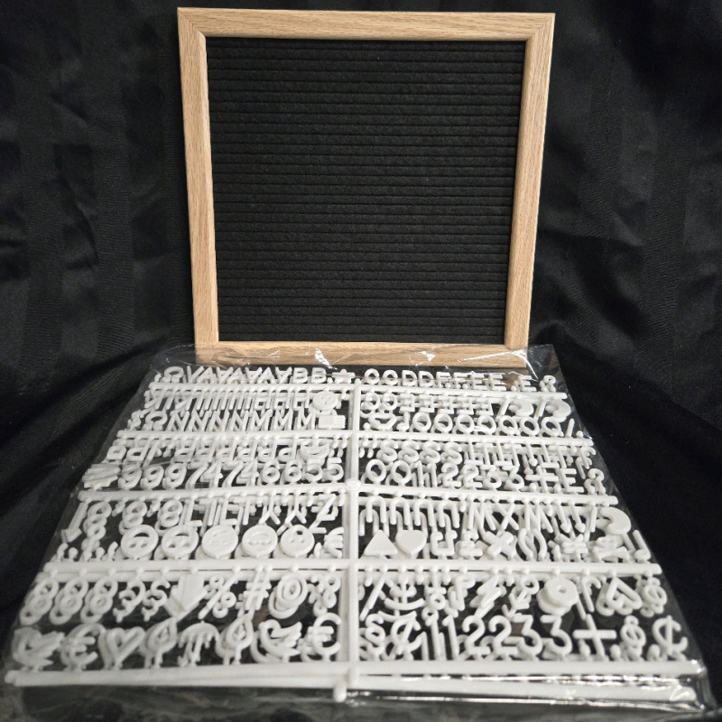 New | Felt Letter Board With Interchangeable Letters ( 10" x 10" )