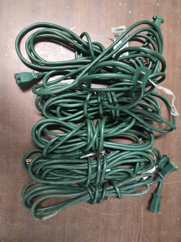 6 | '6 - '10 Foot Long Green Extension Cords