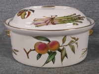 Vintage Large 1961 Royal Worcester- Evesham Porcelain Casserole Dish with Lid