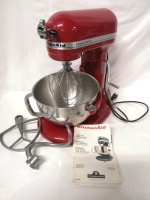 Red Kitchen Aid Professional Mixer 550 HD - Working