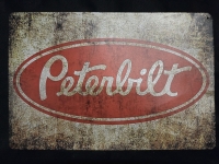 New | " Peterbilt" Metal Wall Sign ( 8" x 12" )