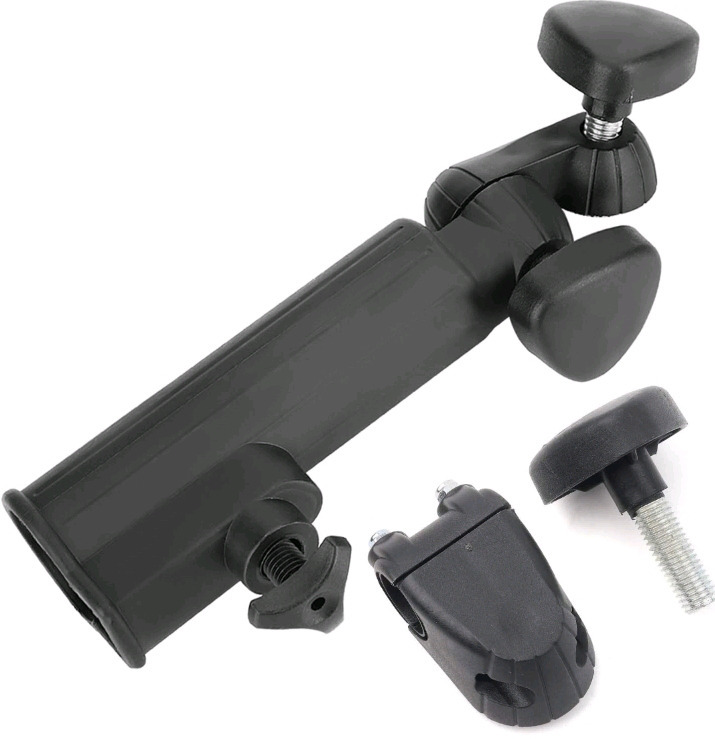 New | Adjustable Angle | Golf Cart Umbrella Holder ( Attaches To Golf Cart ) | 9" Long