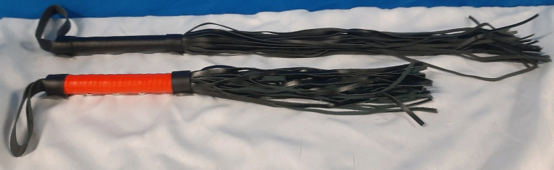New 2pc Flogger - Comes with Red Handle and Black Handle (Adults)