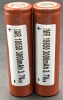 2 New Brown Reusable Batteries IMR 18650 3000mAh 3.7V in Case