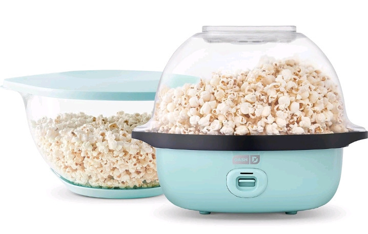 New | SmartStore Deluxe Stirring Popcorn Maker | Hot Oil Electric Popcorn Machine with Large Lid for Serving Bowl and Convenient Storage | Retails For $110.39 * Tested & Working *