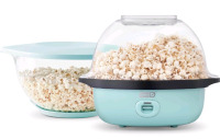 New | SmartStore Deluxe Stirring Popcorn Maker | Hot Oil Electric Popcorn Machine with Large Lid for Serving Bowl and Convenient Storage | Retails For $110.39 * Tested & Working *