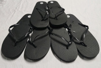 3 New Pairs Of | XL Size 11 | Plain Black Flip Flops