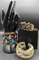 3 Fantastic Statement Bracelets | 1.25" - 2" Wide