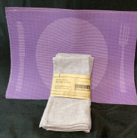 New 4 Hartman Home Collection Reversible Napkins with 8 Reversible Placemats