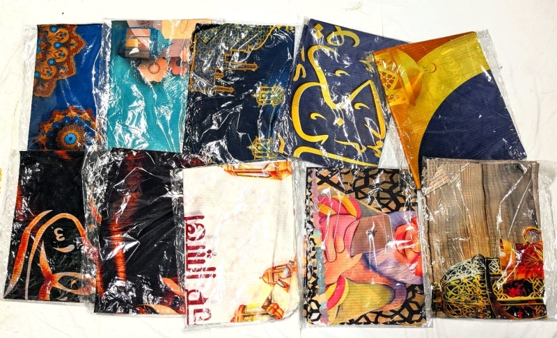 10 (Ten) New Colorful Ramadan Tablecloths / Photo Backdrops | 54" x 74"