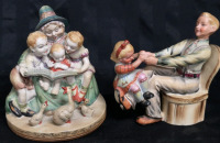 2 Vinatge Hand Painted Shafford Figures