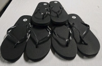 3 New Pairs Of | Medium Size 7-8 | Plain Black Foot Flops