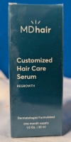 New Sealed MD Hair Customized Haircare Serum "Regrowth". 1oz bottle. See photos for ingredients.