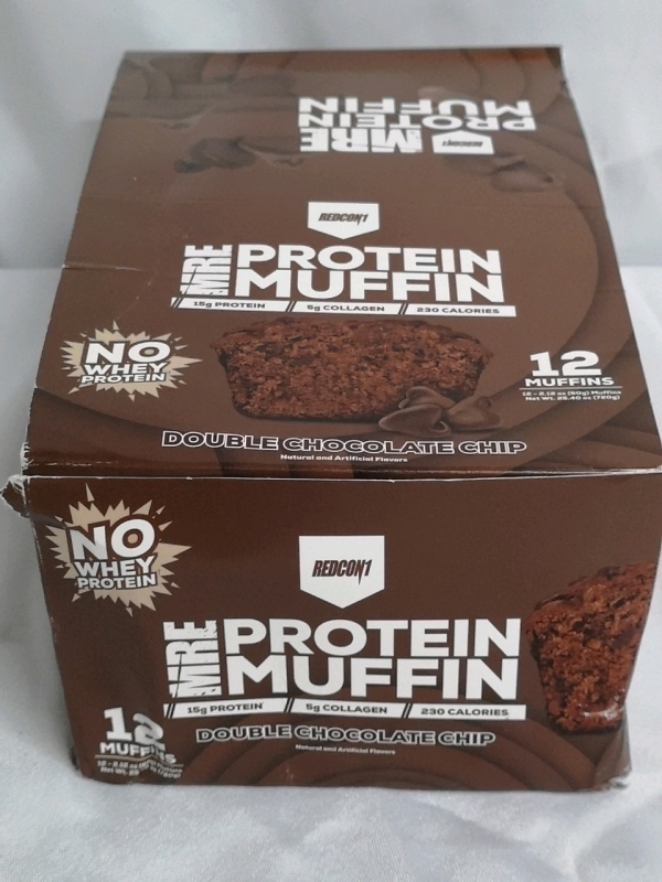 12 New MRE Protein Muffins Double Chocolate Chip Best By July 18/2024