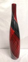 Stunning Hand Blown Art Glass Vase 19.5" Tall