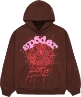 New Size Small | SP5DER Streetwear Brown Web Hoodie | Retails for Over $300!
