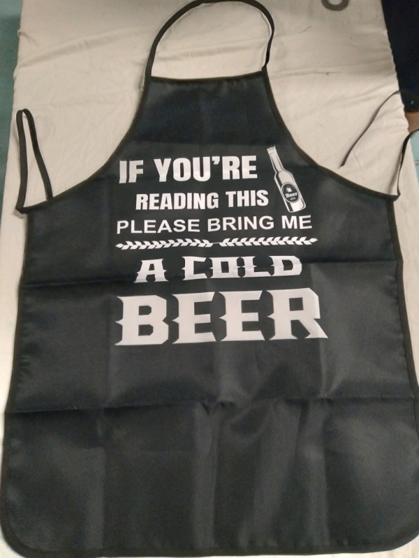 New 32" "If You're Reading this this Please Bring me a cold Beer" BBQ Apron