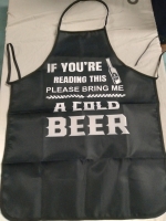 New 32" "If You're Reading this this Please Bring me a cold Beer" BBQ Apron