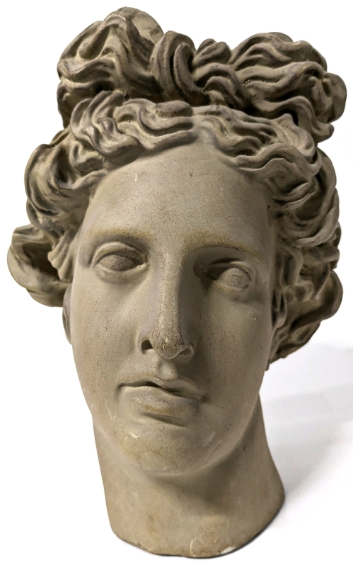 Lightweight Roman / Grecian-Style Bust of Apollo | 9.75" Tall