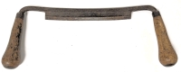 Vintage Carpentry Draw Knife with Wooden Handles | 15.25" Long x 6" Handles, Blade 8.25" Long