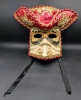 Gorgeous New Maschera del Galeone Masquerade Mask Made in Venice, Italy | 13" x 11.25" Long