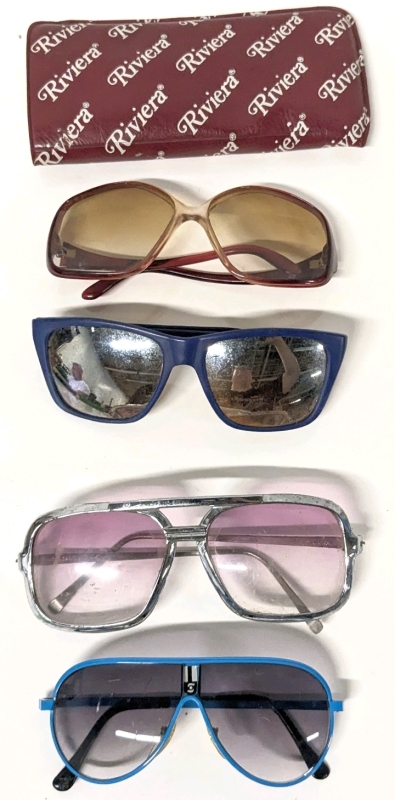 4 Vintage Pairs of Sunglasses incl France, Foster Grant USA +