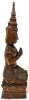 Vintage Wooden Thai Praying Temple Guardian Statue | 17.5" Tall - 3